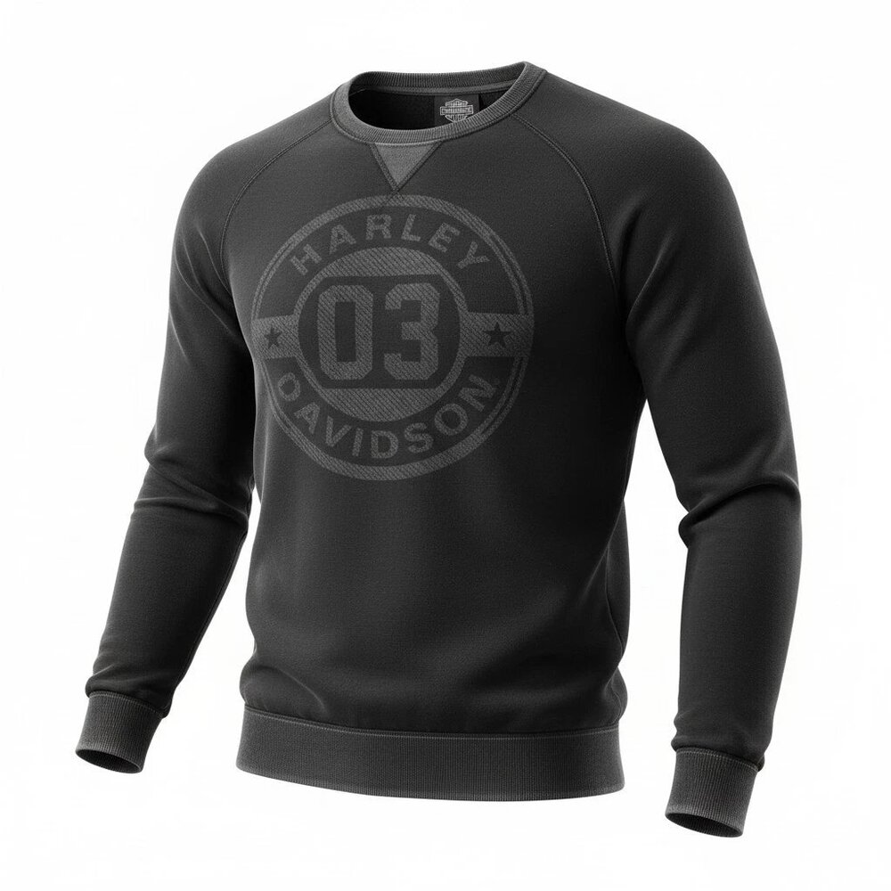 Harley-Davidson Circle 03 Men's Staple Sweater Motorcycle Sweatshirt Size M